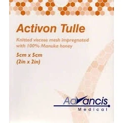 Image of Activon Tulle Manuka Honey dressings 5cm x (x5)
