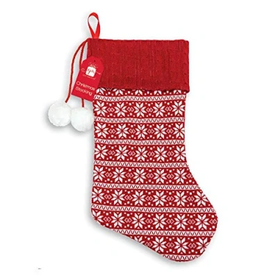 Image of DesignGroup Christmas Santa Stockings, Multi, Large