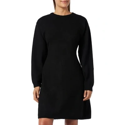 Image of MAMA.LICIOUS Women&#039;s Mllight L/S Abk Knit Dress, Black, L