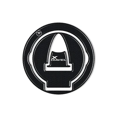 Image of labelbike 3D Resin Gel Sticker for Motorcycle Tank Cap compatible with DUCATI XDIAVEL ITALY