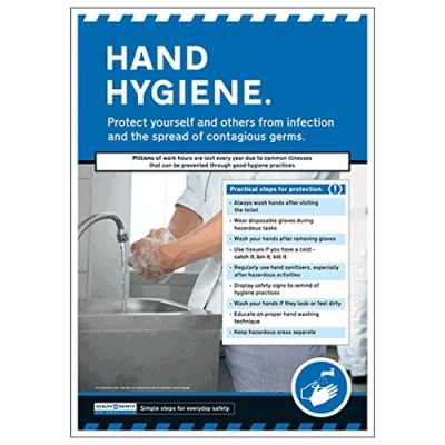 Image of V Safety In Practice Hand Hygiene A2 Poster 420 x 594mm Standard