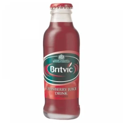 Image of Britvic Cranberry Fruit Juice (24 x 160ml Single Serve Glass Bottles)
