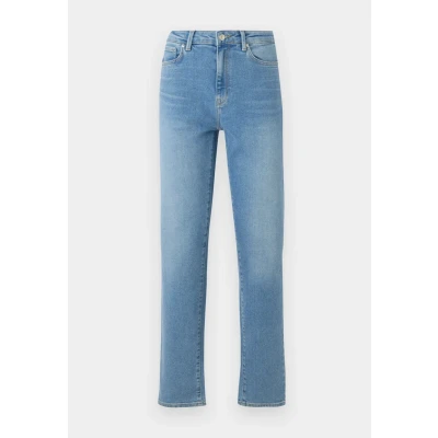 Image of ONLY Onlemily Jeans Tapered Fit, Women&#039;s, Size: 29x30, Medium blue denim