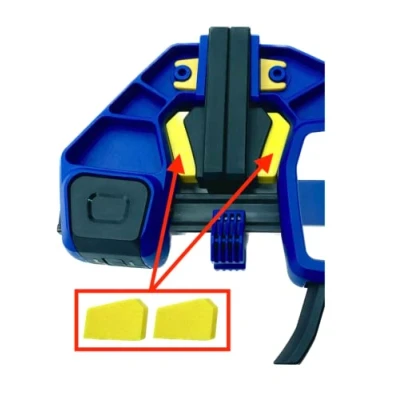 Image of 2 Piece Yellow Clamp Spacer for Perfect Jaw Alignment with Irwin XP Quick Grip Clamps