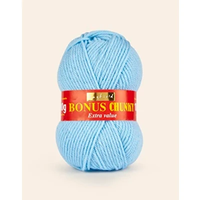 Image of Sirdar Hayfield Powder Blue Bonus Yarn 100g Chunky