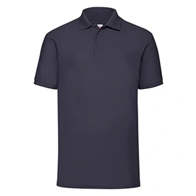 Image of Fruit of the Loom Mens 65/35 Pique Short Sleeve Polo Shirt (L) (Deep Navy)