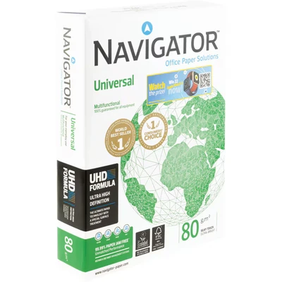 Image of Navigator Universal White Paper A4 80gsm Ream (500 Sheets)