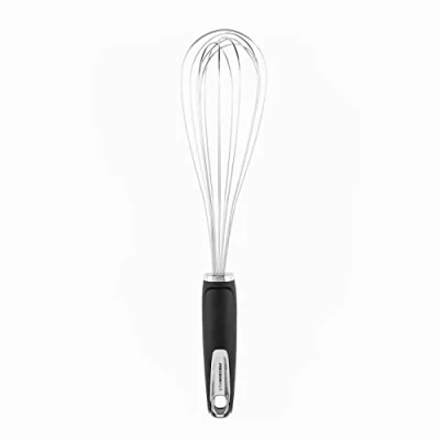 Image of Tower T832208 Precision Plus Whisk with Softtex Handle, Hanging Loop, BPA Free, Stainless Steel