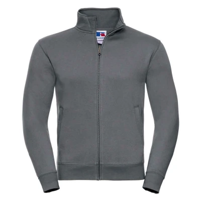 Image of Russell Athletic Mens Authentic Sweat Jacket (Convoy Grey) Dark Grey Size X Small