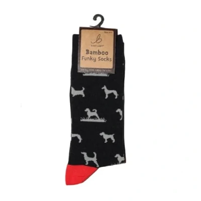 Image of Bartleby Mens Funky Bamboo Socks Hunting Dogs