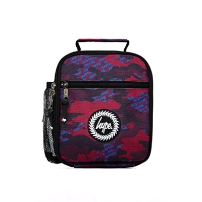 Image of Hype Burgundy &amp; Blue Logo CAMO Lunchbox