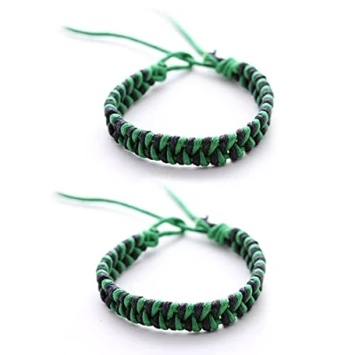 Image of DonDon 2 colourful friendship bracelets Mint rainbow
