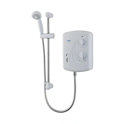 Image of Triton Showers MOSV07SG Seville Universal Electric Shower, 7.5 KW,White/Chrome