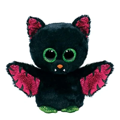 Image of Ty UK Drizella Bat Purple Beanie Boo Regular Halloween 2022 Baby Soft Plush Toy Collectible Cuddly Stuffed Teddy, Multicoloured, 36496