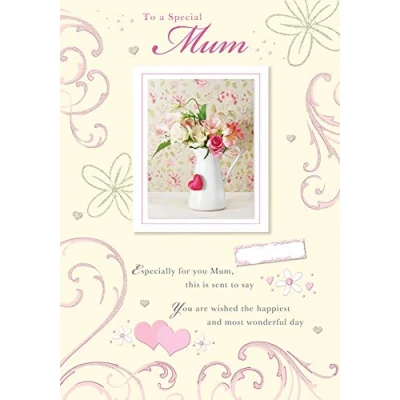 Image of Piccadilly Greetings Traditional Birthday Card Mum 10 x 7 inches
