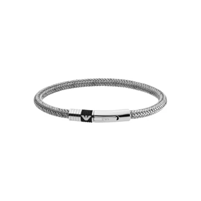 Image of Emporio Armani Bracelet for Men , Silver Stainless Steel Bracelet, EGS1623040