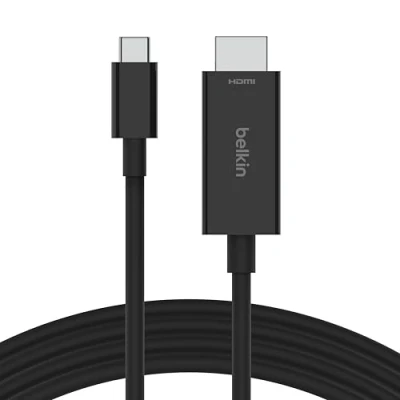 Image of Belkin USB Type C to HDMI 2.1 Cable, 6.6FT/2M Cable with 8K@60Hz, 4K@144Hz, HDR, HBR3, DSC, HDCP 2.2, Compatible Chromebook, Macbook, iPad Pro and other Devices