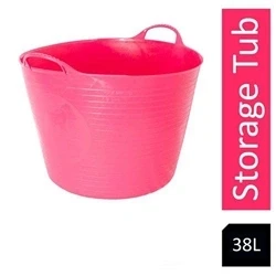 Image of Gorilla Flexi Tub Pink 38 Litre