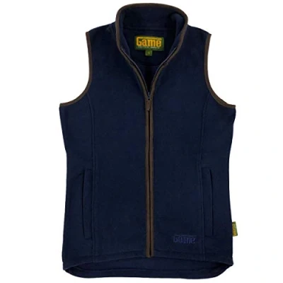 Image of Game Ladies Penrith Fleece Gilet Womens Winter Vest Warm Waistcoat Navy