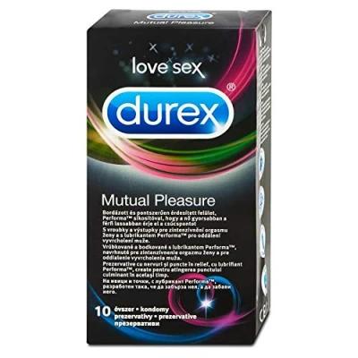 Image of Durex Mutual Pleasure (Mutual Climax) Condoms to Help him Last Longer and intensify her Big O, Pack of 12