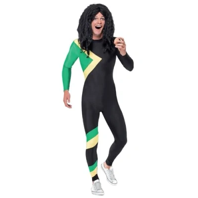 Image of Smiffys Jamaican Hero Costume, Black, M Size 38inch 40inch
