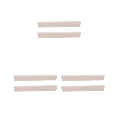 Image of 3 set 2xBlank Guitar Saddle White 80x3x10mm for Electric Acoustic Classical