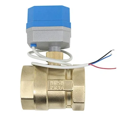 Image of 2 Modes 12v Way motorised Valve Electric Ball Port Normally Closed 1/2 3/4 1 1/4 inch (2 DN50)