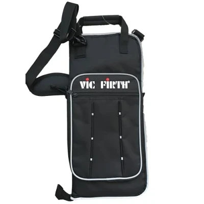 Image of Vic FIrth Classic Drumstick Bag Black with VF logo