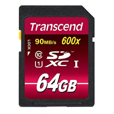Image of Transcend 64GB SDXC/SDHC Class 10 UHS I 600x (Ultimate) Memory Card