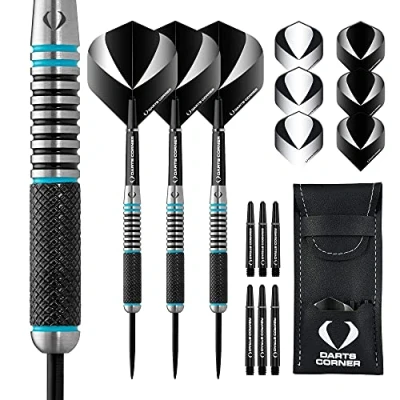 Image of DESIGNA DARTS Corner Marine Steel Tip Dart Set 80% Tungsten Barrel, M4, 26g (D0680)