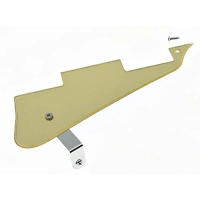 Image of KAISH Gold Mirror LP Guitar Pickguard with Chrome Bracket for Epiphone Les Paul
