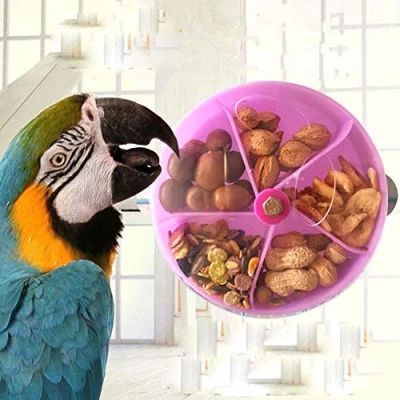 Image of Bird Foraging Toy Seed Food Ball Rotate Wheel for Parrot Budgie Parakeet Cockatiel Conure African Grey Cockatoo Macaw Amazon Lovebird Finch Canary Cage Feeder