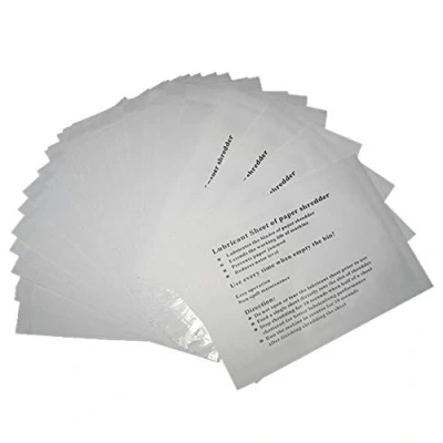 Image of VANRA 24 Piece Paper Shredder Oil Lubricant Sheets Oil, Maintenance Documents Cutting Tool for Office Home