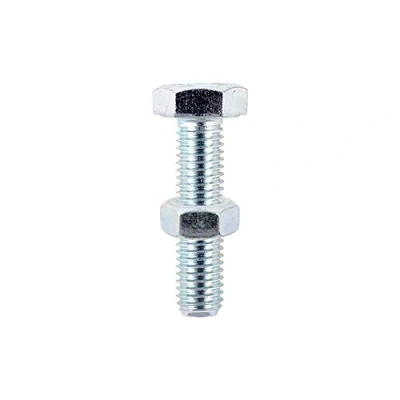 Image of Timco M6 x 12mm BZP Hex Bolt &amp; Nut Pack of 8