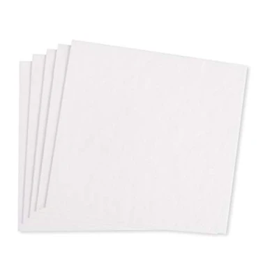 Image of Rayher Set of Five Pulp Sheets for Hand Paper Making, Cellulose Fibre Crafts, Birch Woodfibre Sheets, white, 20x21cm, 67366102
