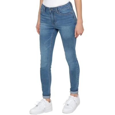Image of 989Zé ENZO Womens Jeans Shaping Skinny Leg Trousers Casual Cotton Ladies Stretch Magic Sculpt Fit Denim Pants EZL638 MID Blue 10