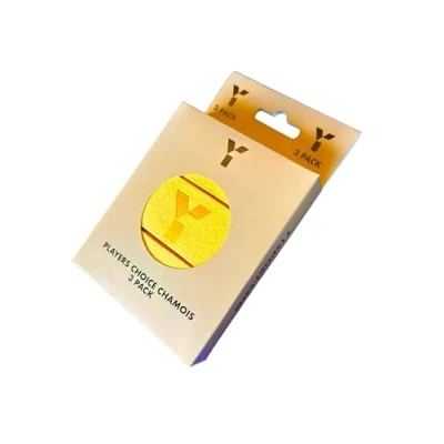 Image of Y1 Hockey, Chamois Hockey Stick Grip Yellow, 3 Grips, Super Soft Leather Cloth, Comfortable Tape in Wet Conditions, Double Sided, Great Value