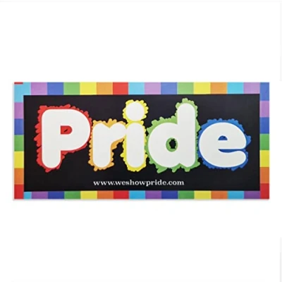 Image of Gay Pride Bumper Stickers Novelty Fun Car Large LGBT LGBTQIA Vinyl Decal
