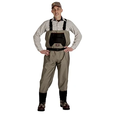 Image of CADDIS Men&#039;s Taupe Affordable Breathable Stocking Foot Wader