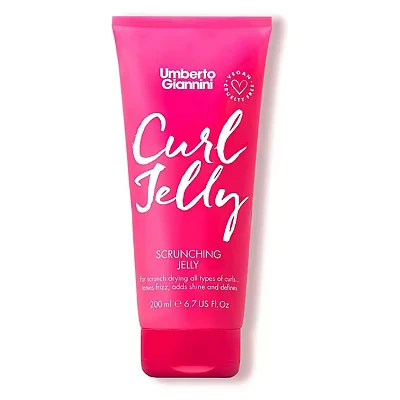 Image of Umberto Giannini Curl Jelly Scrunching Jelly, Vegan &amp; Cruelty Free Frizz Styling Control Hair Gel for Curly or Wavy