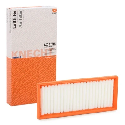 Image of 0010940301, A0010940301, A6600900101 Air Filter MAHLE ORIGINAL LX 2034 36,0mm 111mm 269,0mm Insert SMART: Fortwo II Convertible