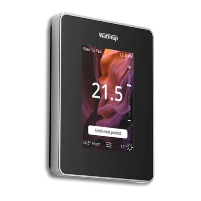 Image of Warmup 6ie Underfloor Heating Smart Thermostat in Onyx Black (6IE 01 OB)