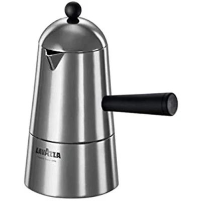 Image of LAVAZZA Carmencita Aluminium Coffee Maker, Espresso Moka, 1/2/3/6 Cups (1 Cup)