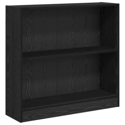 Image of vidaXL Bookcase Black oak Particle board