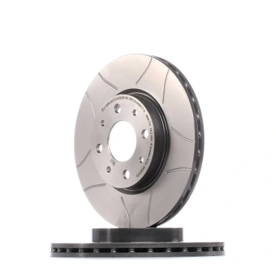 Image of 60806137, 60810076, 60811256, 60811266 Brake disc BREMBO MAX LINE 09.5870.75 257mm 20mm 4 slotted, internally vented Coated FIAT: Doblo I Estate