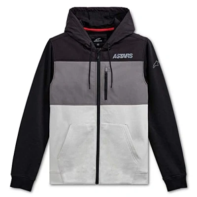 Image of Alpinestars, Elevate Hybrid Fleece Jacket, Silver Black, Xl, Men&#039;s
