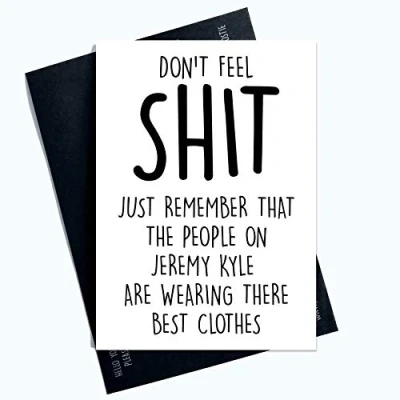 Image of Funny Cards Thinking of You Birthday Cheer Up Card Novelty Humour Friend PC1038
