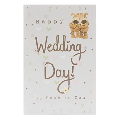 Image of Boofle Cards Wedding Day Card Happy Congratulations Cute to The Both of You, Multi, 676319