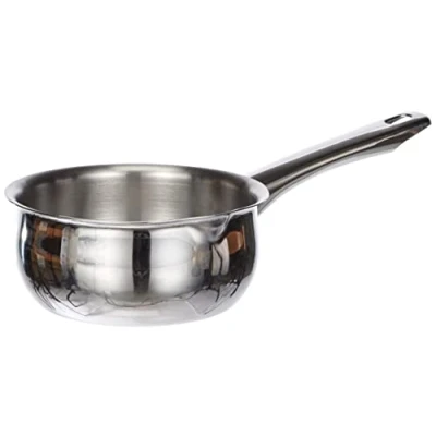 Image of Ibili Saucepan Prisma Belly Shape 14 cm of Stainless Steel/Metal, Silver