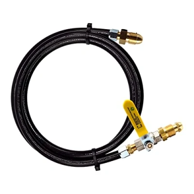 Image of DN Autogas Parts LPG Gas Bottle Refill Set Adaptors Kit Adapter to Remotely Fill Empty Cylinders 3 Meters